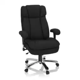 Netto Marken-Discount hjh OFFICE XXL Drehstuhl BUILDER XXL I Stoff mit Armlehnen (höhenverstellbar) Angebot