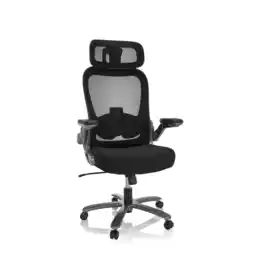 Netto Marken-Discount hjh OFFICE XXL Drehstuhl INSTRUCTOR T I PRO Stoff / Netzstoff mit abklappbaren Armlehnen Angebot
