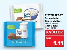 Kaufland RITTER SPORT Schokolade Bunte Vielfalt Angebot