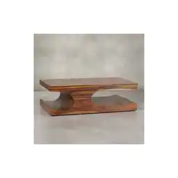 Netto Marken-Discount KADIMA DESIGN Couchtisch TEKO Massivholz: 2 Ablagefächer, 118x38x70 cm, handgefertigt, pflegeleicht Angebot