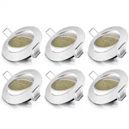 Netto Marken-Discount Brandson 6x LED Einbaustrahler schwenkbar Warmweiß 3000K Deckenspot / Deckenstrahler 5W - 320 Lumen Angebot
