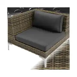 Netto Marken-Discount tectake Modulares Aluminium Rattanset, rechtes Eckelement, hochwertiges Geflecht, 89 x 89 x 72 cm Angebot