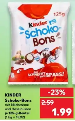 Kaufland KINDER Schoko-Bons Angebot
