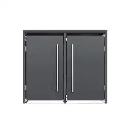 Netto Marken-Discount Westmann Mülltonnenbox Pedura 2 2x 240L mit Fußpedal Anthrazit 80x132x116cm Angebot