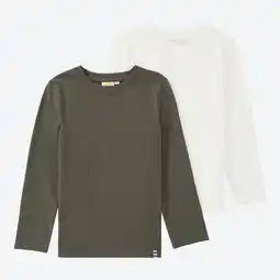 NKD Unisex-Kinder-Langarmshirt, 2er-Pack Angebot