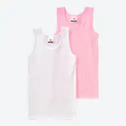 NKD Kinder-Mädchen-Unterhemd aus Baumwolle, 2er-Pack Angebot