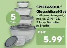 Kaufland SPICE&SOUL Glasschüssel-Set Angebot