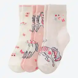 NKD Kinder-Socken mit Glitzereffekt, 3er-Pack Angebot