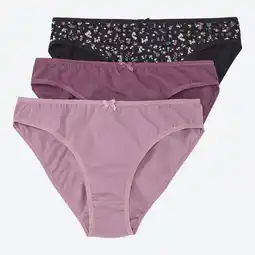 NKD Damen-Minislip mit hohem Baumwollanteil, 3er-Pack Angebot