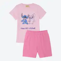 NKD Lilo & Stitch Kinder-Mädchen-Shorty aus Baumwolle, 2-teilig Angebot