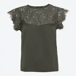 NKD Damen-T-Shirt mit Spitze und Satin Angebot