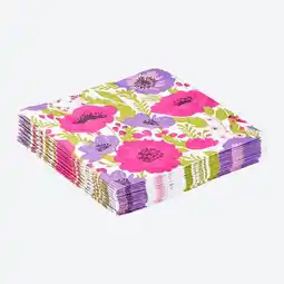 NKD Servietten mit Blumenmuster, 20er-Pack Angebot