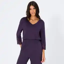 NKD Damen-Langarmshirt mit Spitzenbesatz Angebot