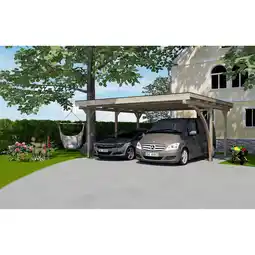 toom Baumarkt Weka Doppelcarport '616 A' kesseldruckimprägniert 500 x 500 cm Angebot