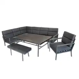 toom Baumarkt bellavista Loungemöbelset 'Sorrent' Aluminium anthrazit 5-teilig Angebot