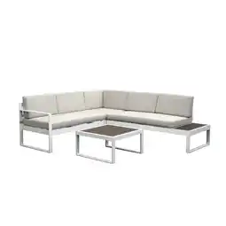 toom Baumarkt bellavista Loungemöbelset 'Lima' Aluminium beige 5-teilig Angebot