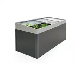 toom Baumarkt Biohort Frühbeetaufsatz für Hochbeet, quarzgrau-metallic 200 x 100 x 23 cm Angebot