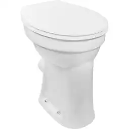 toom Baumarkt Stand-WC mit Spülrand 'CORNAT' inklusive WC-Sitz weiß Angebot