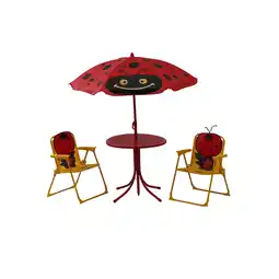 toom Baumarkt Siena Garden Kindersitzgruppe 'Marie' rot/gelb 4-teilig Angebot