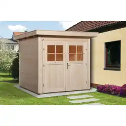 toom Baumarkt Weka Blockbohlenhaus 'Vinea Color' Größe 1, naturbelassen, 207 x 217 x 249 cm Angebot