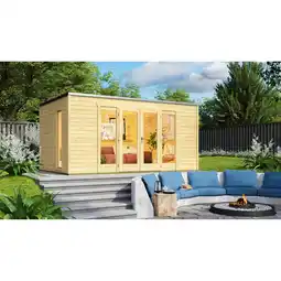 toom Baumarkt Weka Gartenhaus 'P 285' naturfarben 450 x 222,3 x 300 cm Angebot