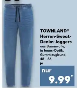 Kaufland TOWNLAND Herren-Sweat- Denim-Joggers Angebot