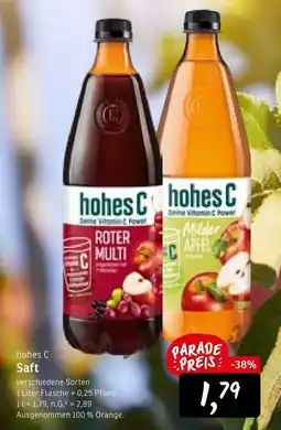 KONSUM hohes C Saft Angebot