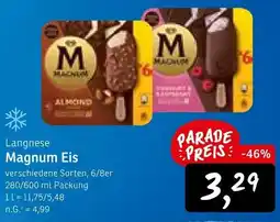 KONSUM Langnese Magnum Eis Angebot