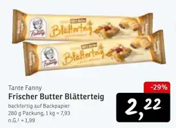 KONSUM Tante Fanny Frischer Butter Blätterteig Angebot