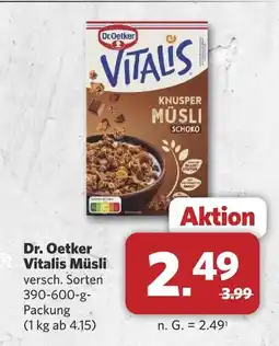 Combi Dr. oetker vitalis müsli Angebot