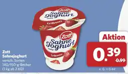Combi Zott sahnejoghurt Angebot