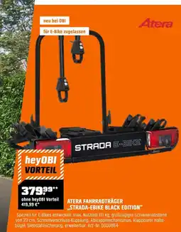 OBI ATERA FAHRRADTRÄGER ,,STRADA-EBIKE BLACK EDITION" Angebot