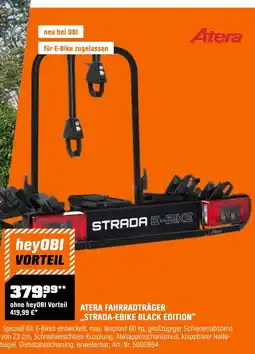 OBI Atera fahrradträger strada-ebike black edition Angebot