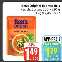 Marktkauf Ben's original express reis Angebot