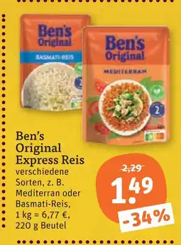 tegut Ben's original express reis mediterran Angebot