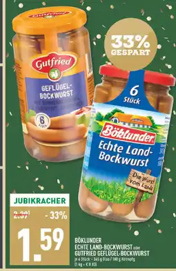 Marktkauf Böklunder echte land-bockwurst Angebot