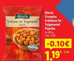 Lidl Alesto cruspies erdnüsse im teigmantel paprika Angebot