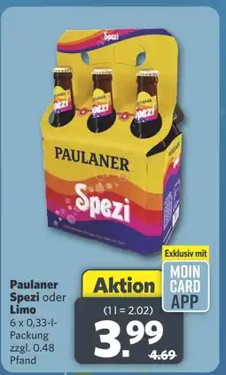 Combi Paulaner spezi oder limo Angebot