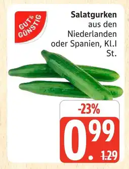 Marktkauf Gut & günstig salatgurken Angebot