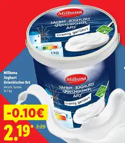 Lidl Milbona sahne-joghurt griechischer art Angebot