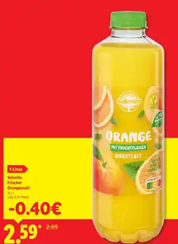 Lidl Solevita frischer orangensaft Angebot