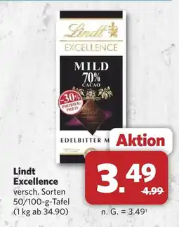 Combi Lindt excellence mild 70% cacao Angebot