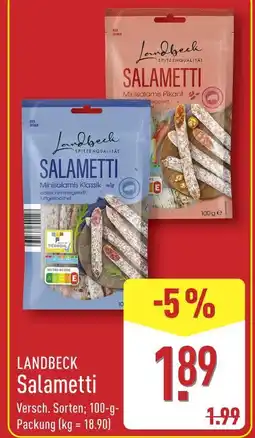 Aldi Nord Landbeck salametti minisalamis klassik Angebot