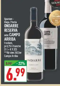 Marktkauf Ondarre reserva Angebot