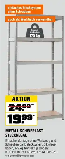 OBI Metall-schwerlast-steckregal Angebot