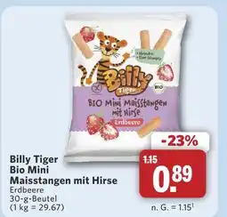 Combi Billy tiger bio mini maisstangen mit hirse erdbeere Angebot