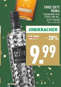 Marktkauf Three sixty vodka original oder easy Angebot
