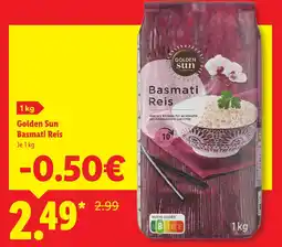 Lidl Golden sun basmati reis Angebot