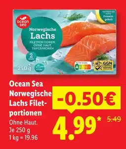 Lidl Ocean sea norwegische lachs filetportionen Angebot