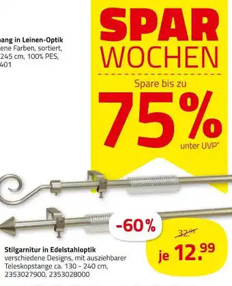 ROLLER Stilgarnitur in edelstahloptik Angebot